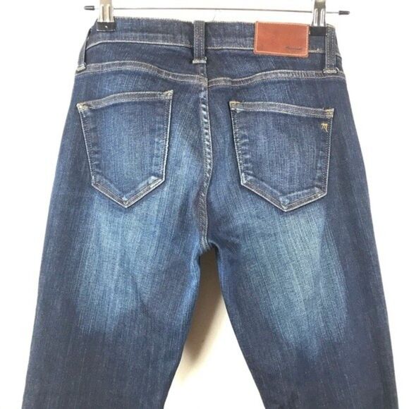 Madewell Jeans Skinny Skinny in Waterfall Wash Dark Blue Wash Women’s Size 26 - Picture 6 of 14